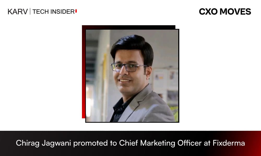 Chirag Jagwani Elevated to Chief Marketing Officer at Fixderma
