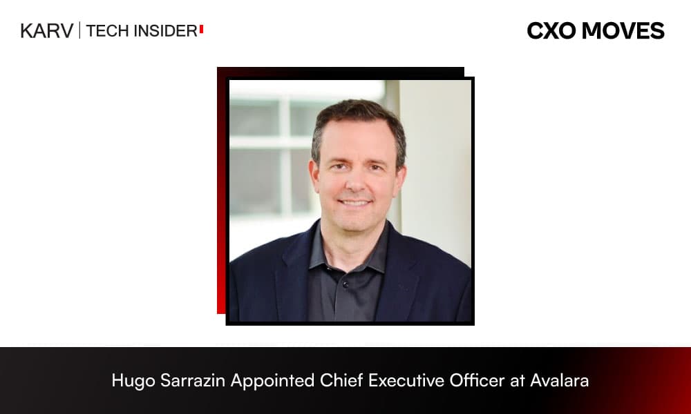 Hugo Sarrazin Appointed Chief Executive Officer at Avalara