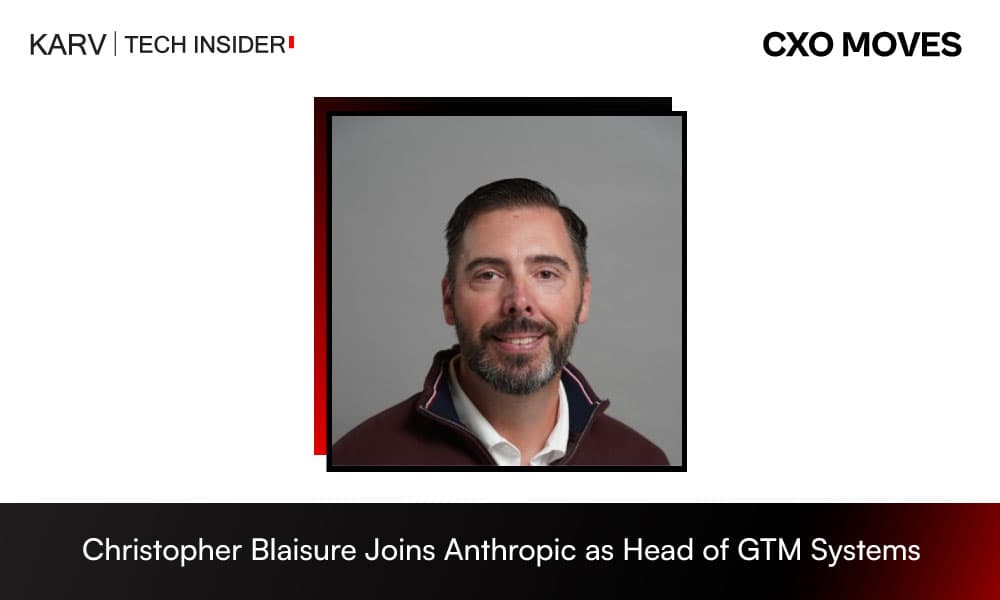 Christopher Blaisure Joins Anthropic as Head of GTM Systems