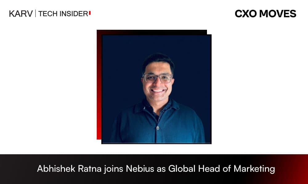 Abhishek Ratna Joins Nebius as Global Head of Marketing, Media & Entertainment