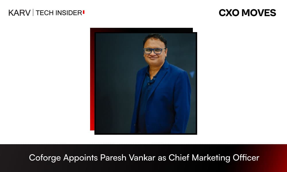 Paresh Vankar Joins Coforge as Chief Marketing Officer