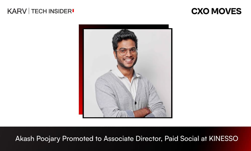 Akash Poojary Promoted to Associate Director, Paid Social at KINESSO