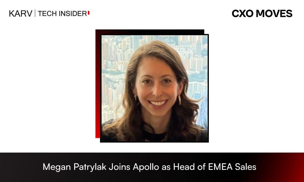 Megan Patrylak Joins Apollo as Head of EMEA Sales
