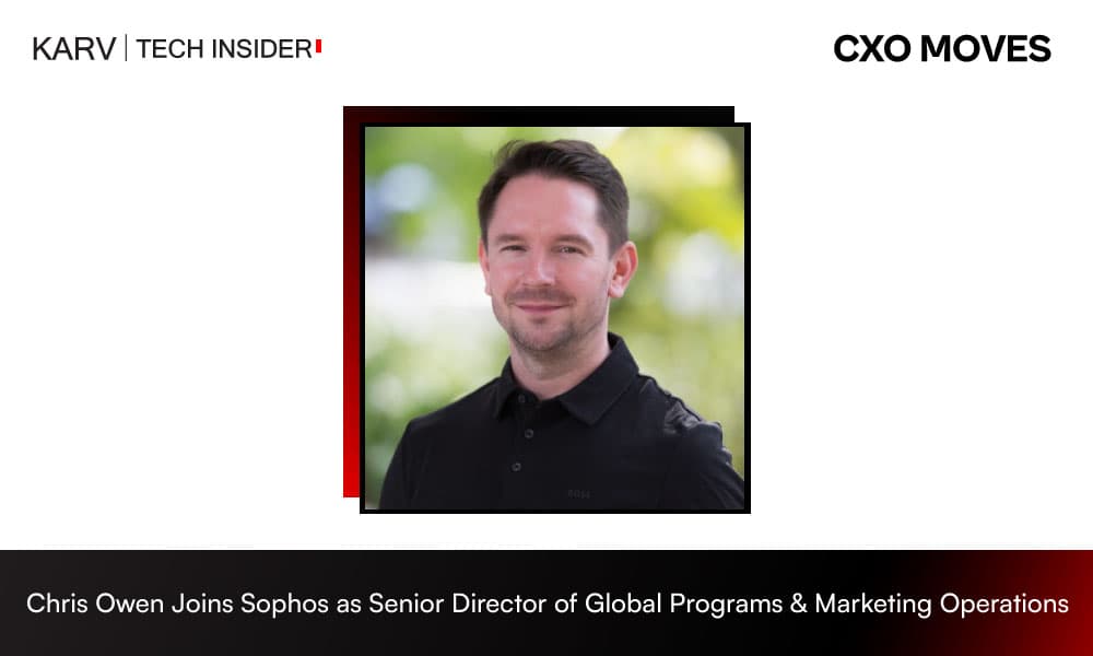 Chris Owen Joins Sophos as Senior Director of Global Programs & Marketing Operations
