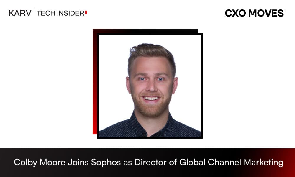 Colby Moore Joins Sophos as Director of Global Channel Marketing