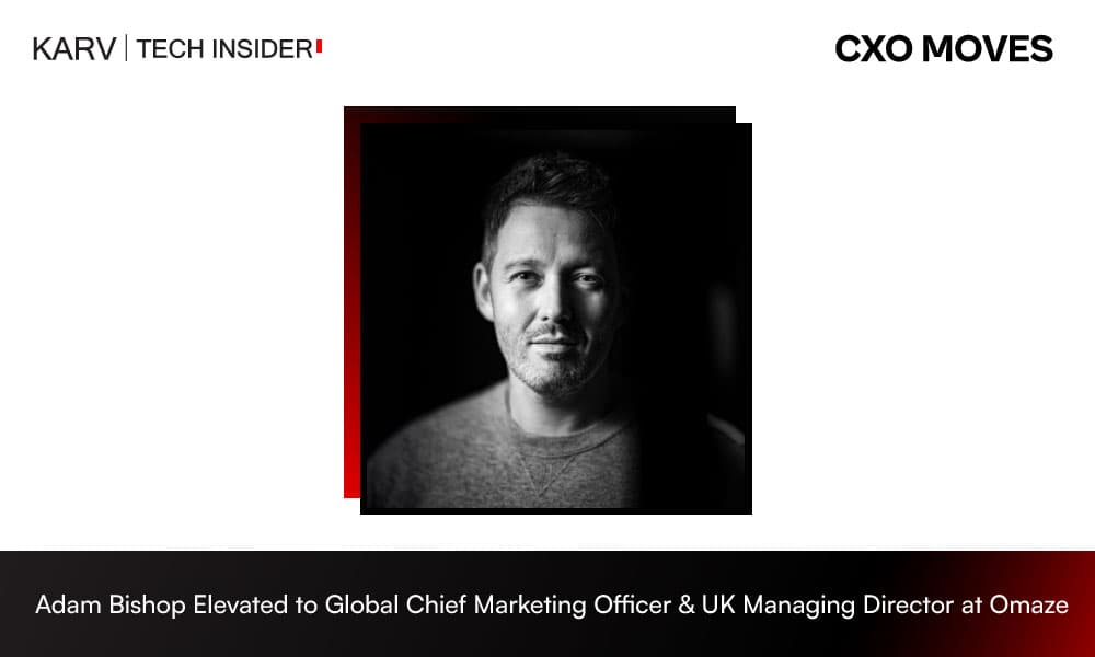 Adam Bishop Elevated to Global Chief Marketing Officer & UK Managing Director at Omaze