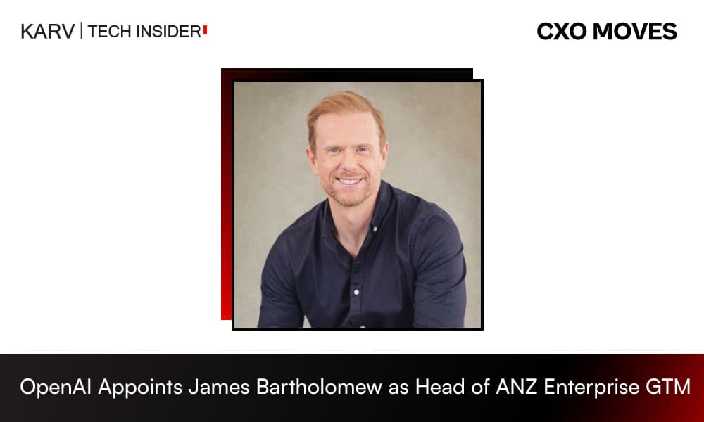 OpenAI Appoints James Bartholomew as Head of ANZ Enterprise GTM