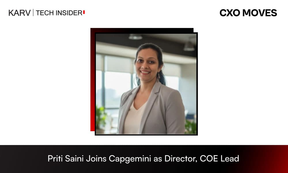 Priti Saini Joins Capgemini as Director, COE Lead – Future of UX in Financial Services