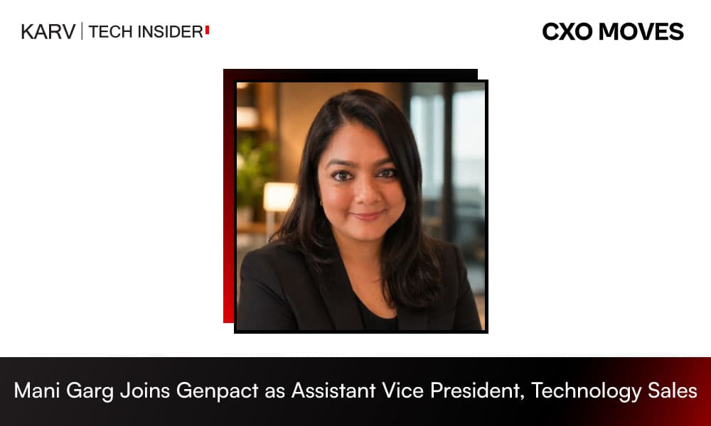 Mani Garg Joins Genpact as Assistant Vice President – Technology Sales