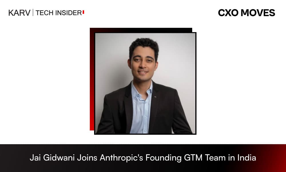 Anthropic Appoints Jai Gidwani to Founding Go-to-Market Team in India