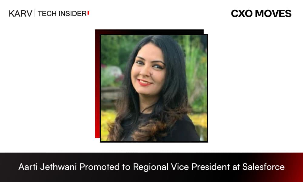Salesforce Promotes Aarti Jethwani to Regional Vice President