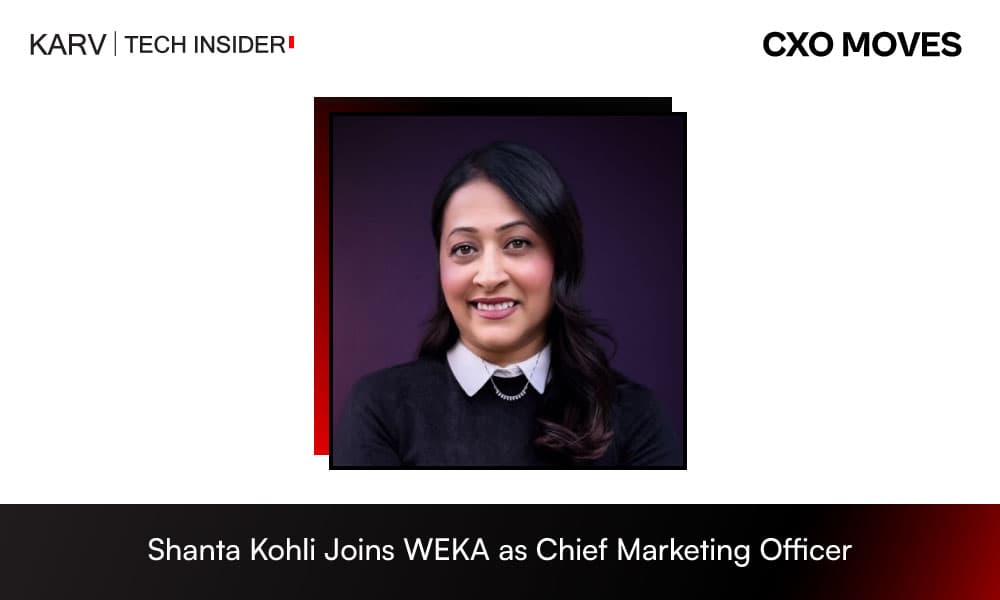 WEKA Appoints Shanta Kohli as Chief Marketing Officer