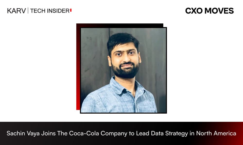 The Coca-Cola Company Appoints Sachin Vaya as Vice President, Data – North America
