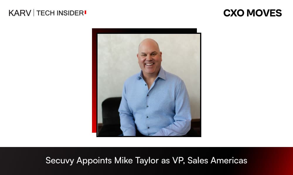 Secuvy Appoints Mike Taylor as Vice President of Sales, Americas