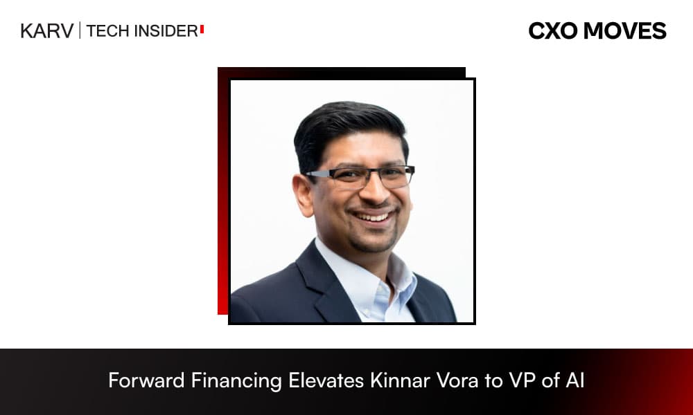 Forward Financing Elevates Kinnar Vora to Vice President of Artificial Intelligence