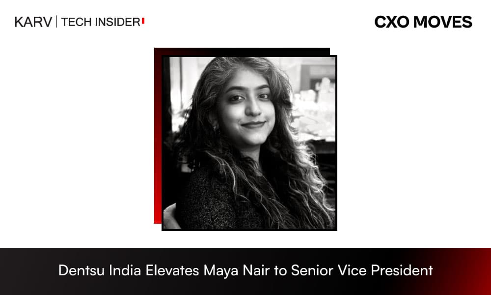 Dentsu India Elevates Maya Nair to Senior Vice President