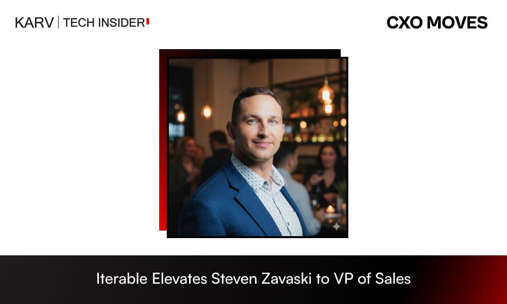 Steven Zavaski Elevated to Vice President of Sales at Iterable