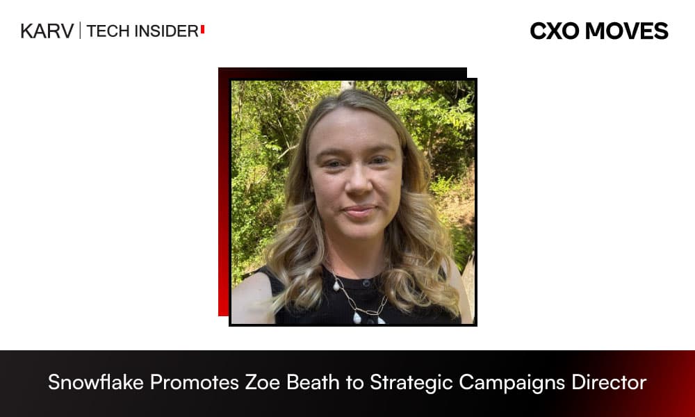 Zoe Beath Promoted to Director, Strategic Campaigns & Programs at Snowflake