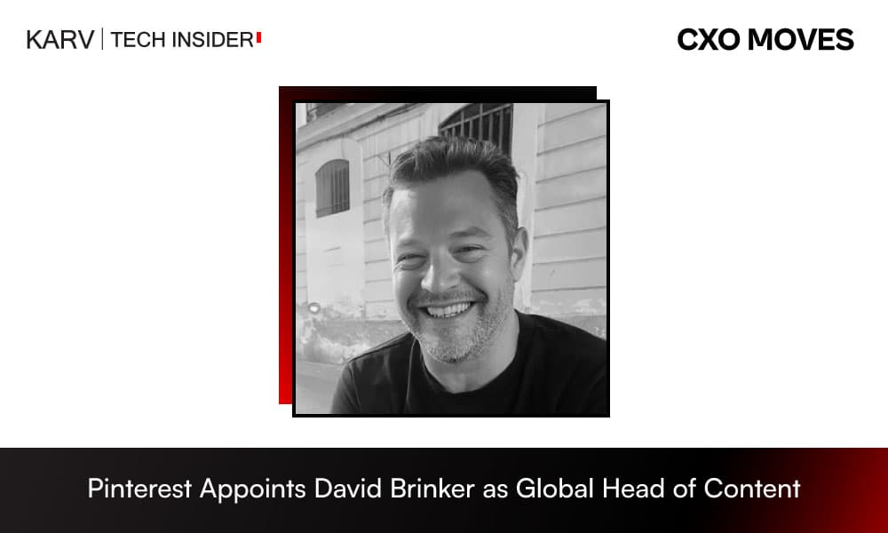 David Brinker Joins Pinterest as Global Head of Content