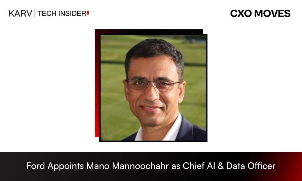 Mano Mannoochahr Joins Ford Motor Company as Chief AI and Data Officer