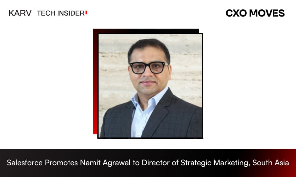 Namit Agrawal Promoted to Director – Strategic Marketing, South Asia at Salesforce