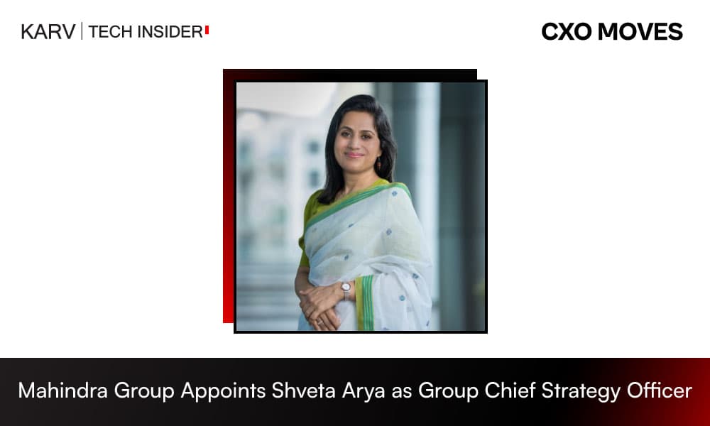 Shveta Arya Joins Mahindra Group as Group Chief Strategy Officer