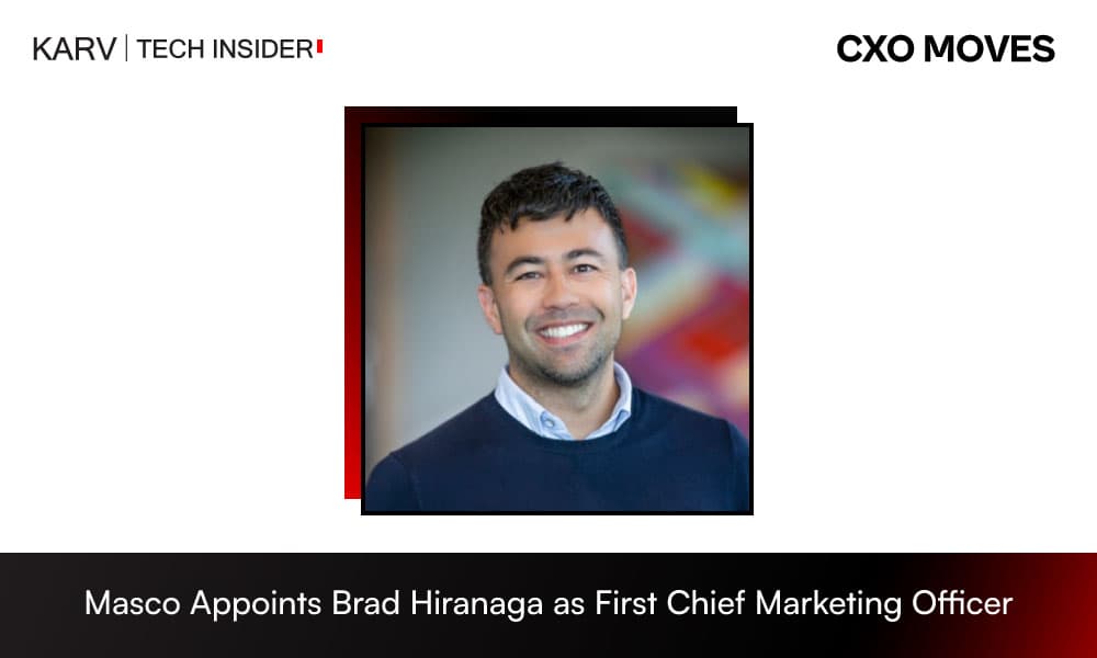 Brad Hiranaga Joins Masco Corporation as Its First Chief Marketing Officer