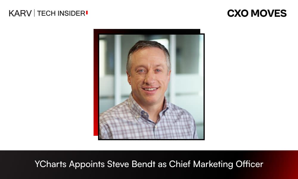 Steve Bendt Joins YCharts as Chief Marketing Officer
