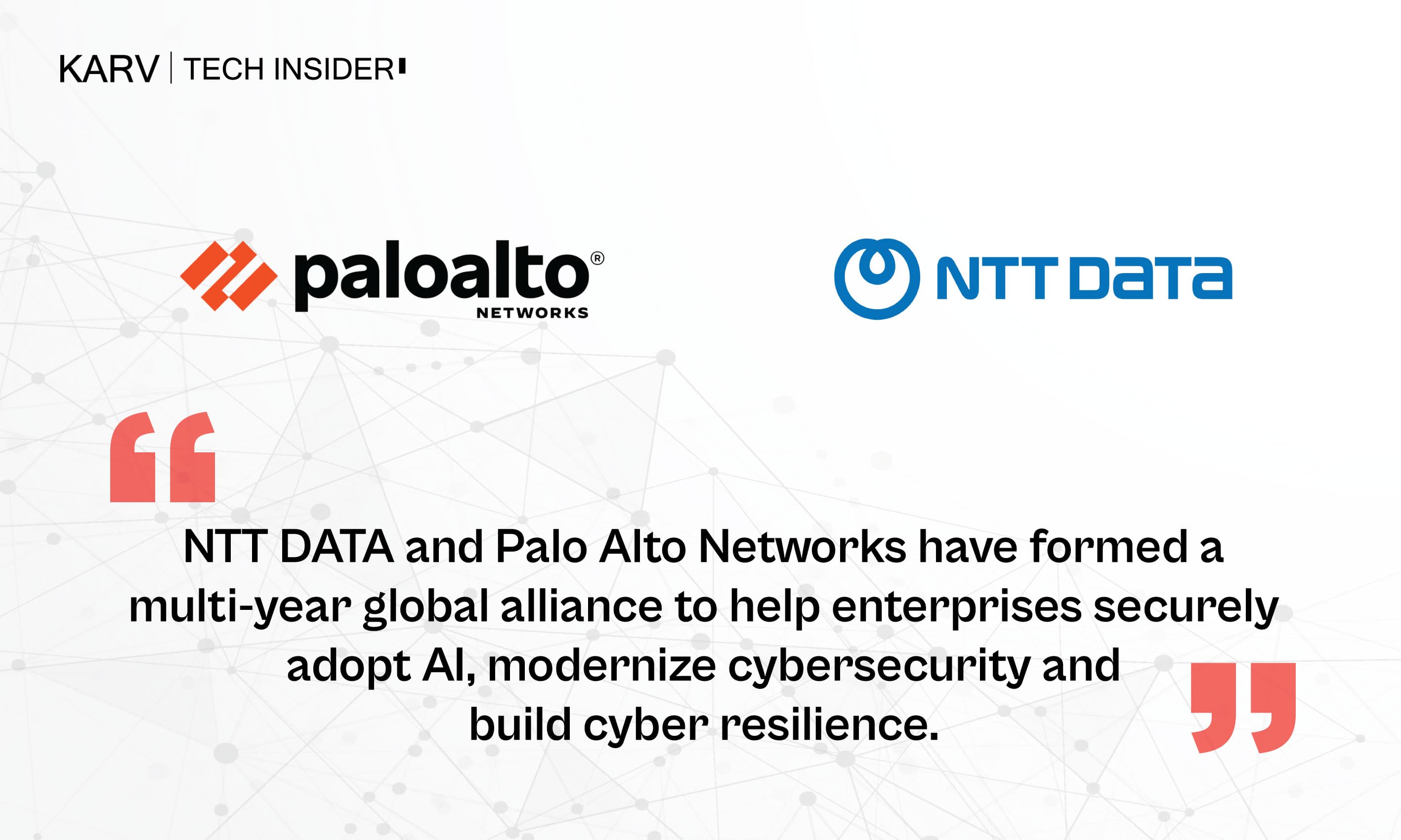 NTT DATA and Palo Alto Networks Sign Global Strategic Alliance to Accelerate Secure AI Transformation