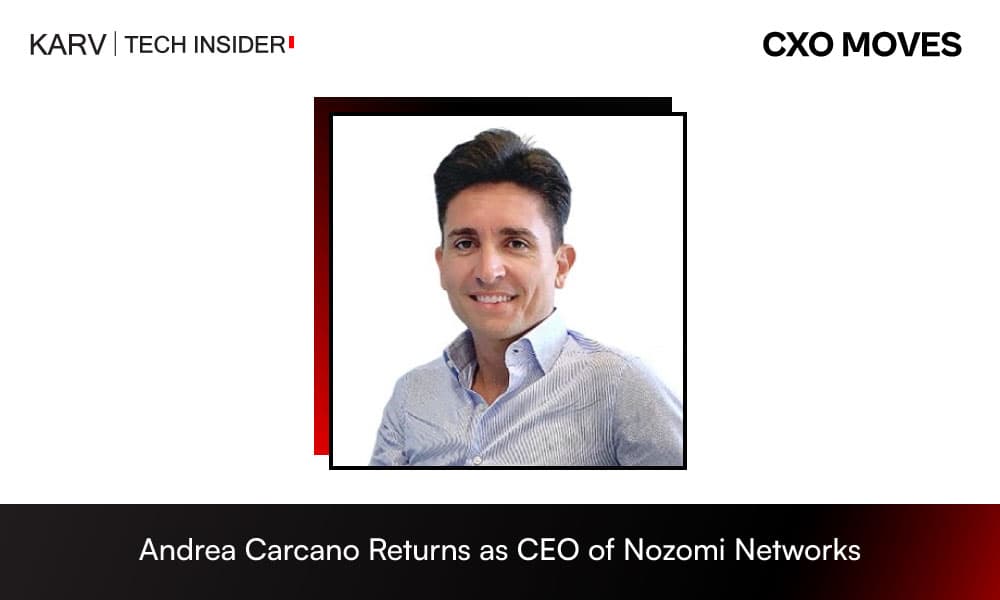 Andrea Carcano Returns as CEO of Nozomi Networks