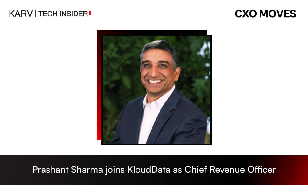 Prashant Sharma joins KloudData as Chief Revenue Officer