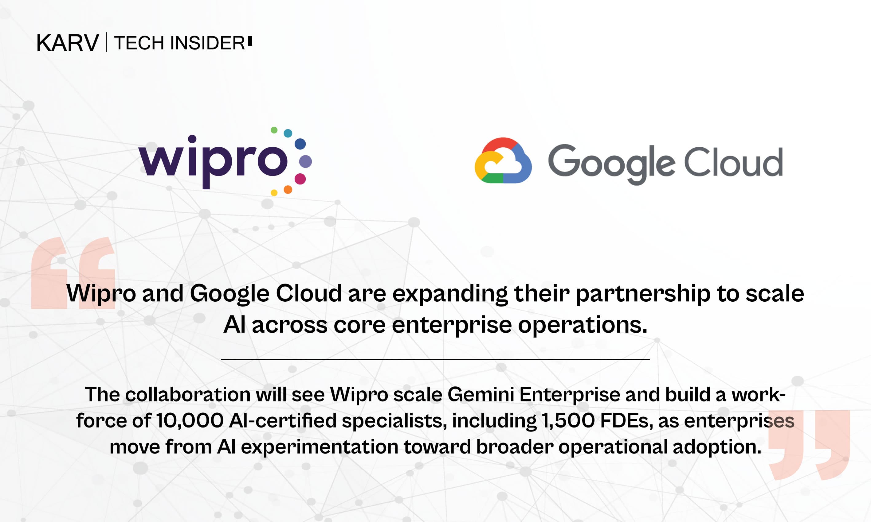 Wipro and Google Cloud expand partnership to scale enterprise AI