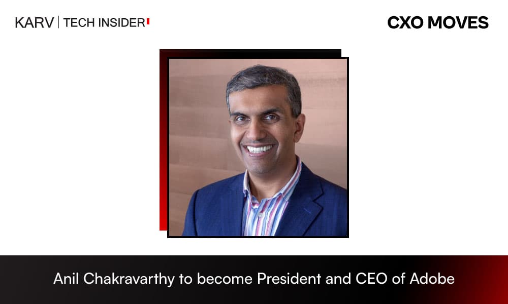 Adobe names Anil Chakravarthy as President and CEO