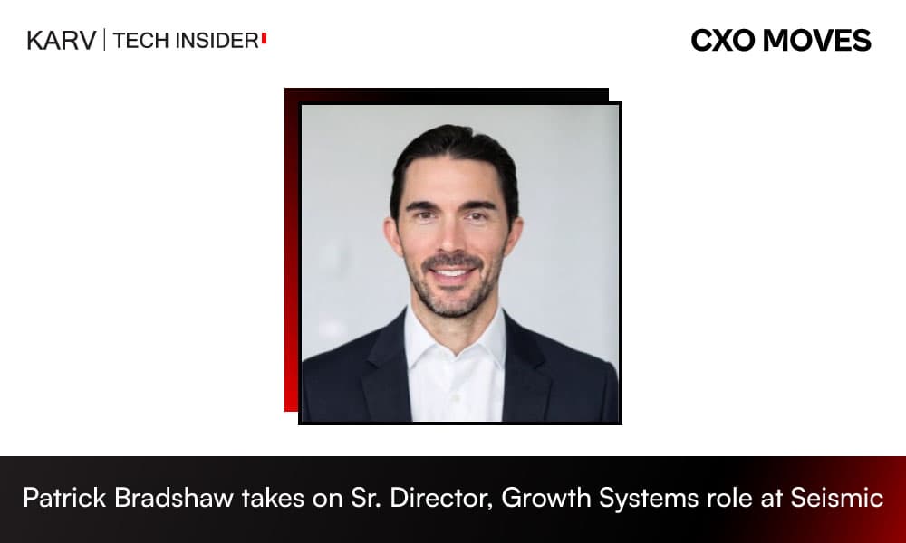 Patrick Bradshaw takes on Sr. Director, Growth Systems role at Seismic
