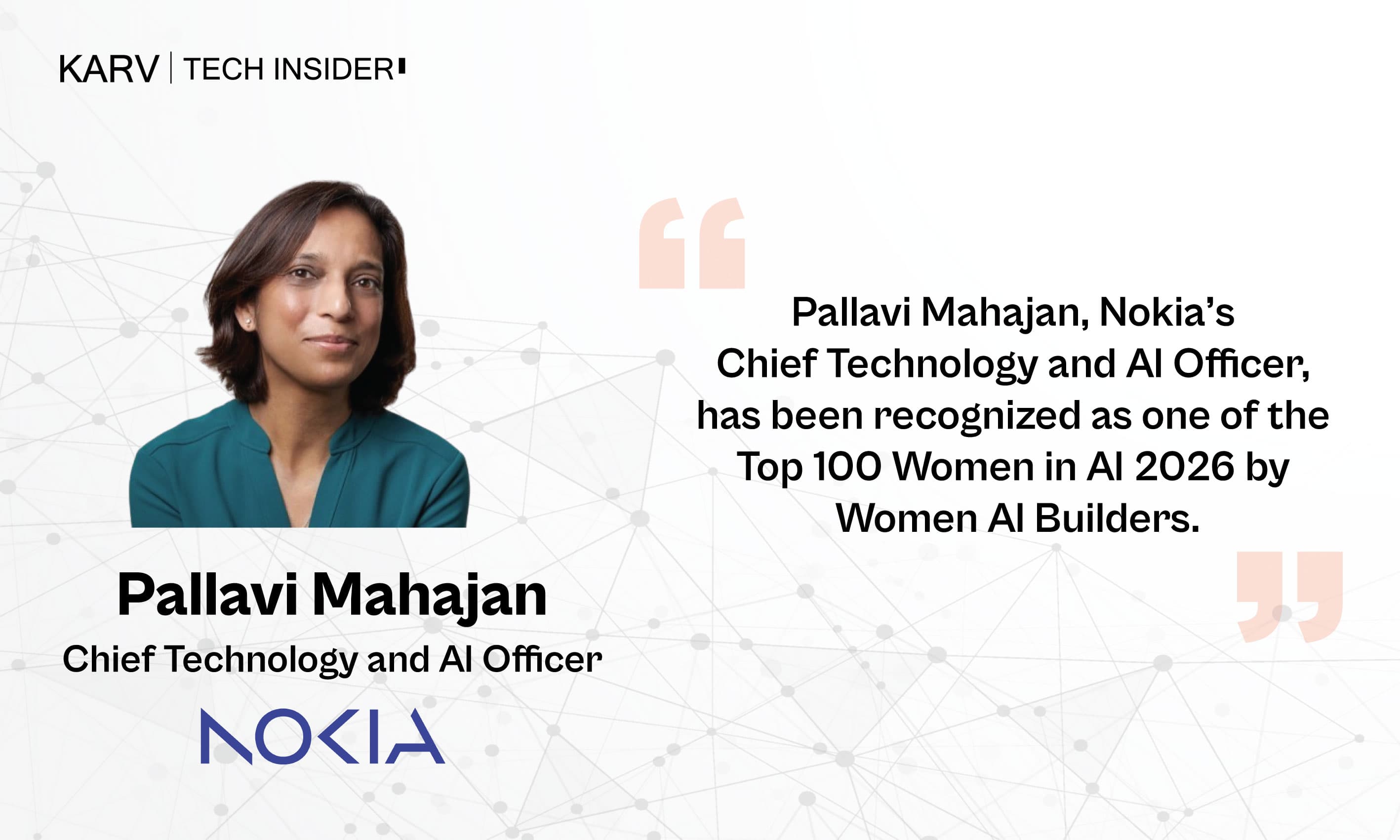 Nokia’s Pallavi Mahajan recognized among Top 100 Women in AI 2026