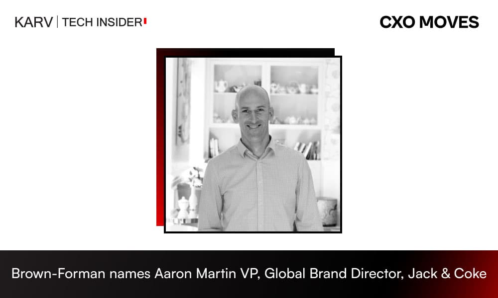 Brown-Forman names Aaron Martin VP, Global Brand Director, Jack & Coke