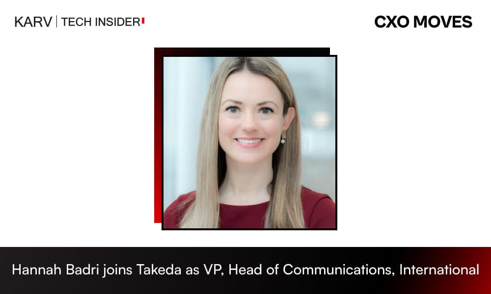 Takeda appoints Hannah Badri as VP, Head of Communications, International