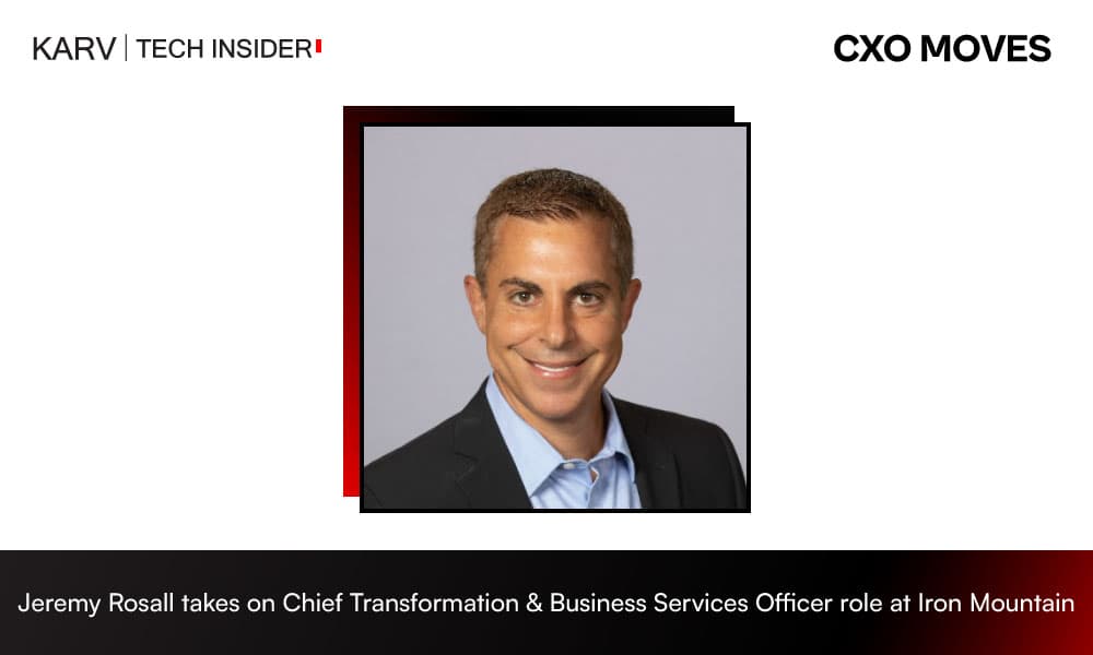 Jeremy Rosall takes on Chief Transformation and Business Services Officer role at Iron Mountain