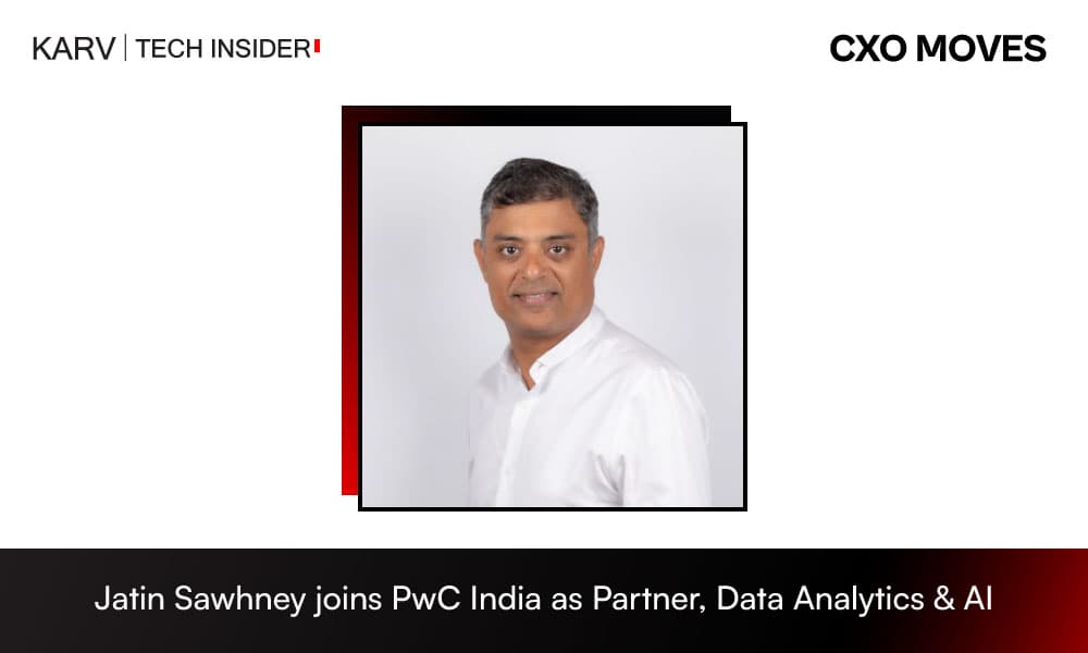 PwC India appoints Jatin Sawhney as Partner, Data Analytics & AI