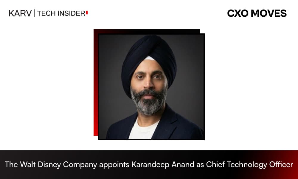 The Walt Disney Company appoints Karandeep Anand as Chief Technology Officer