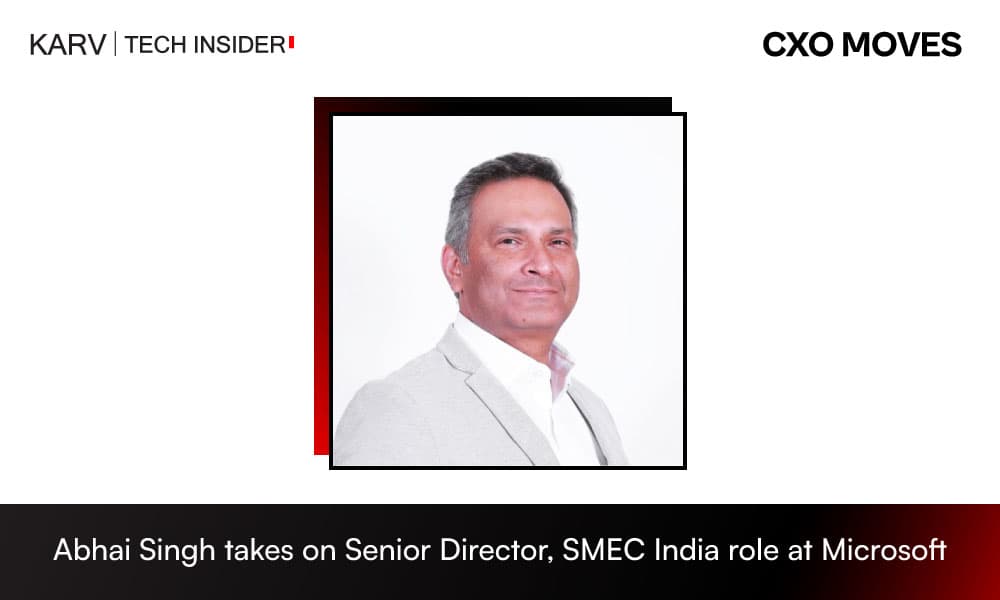 Microsoft names Abhai Singh Senior Director, SMEC India