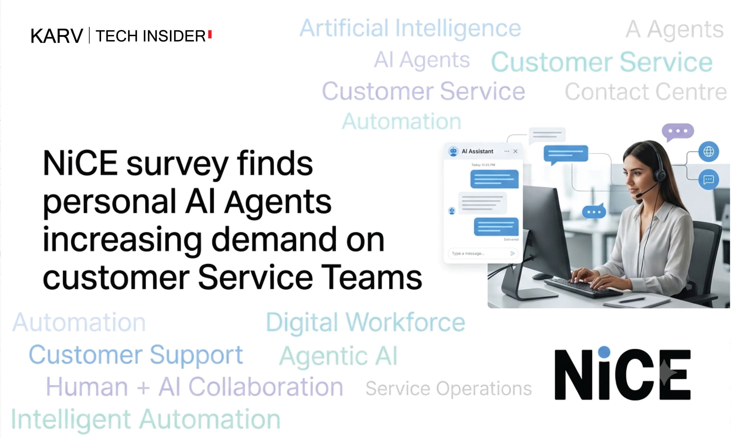 NiCE survey: Six in ten customer service teams already face interactions from personal AI agents