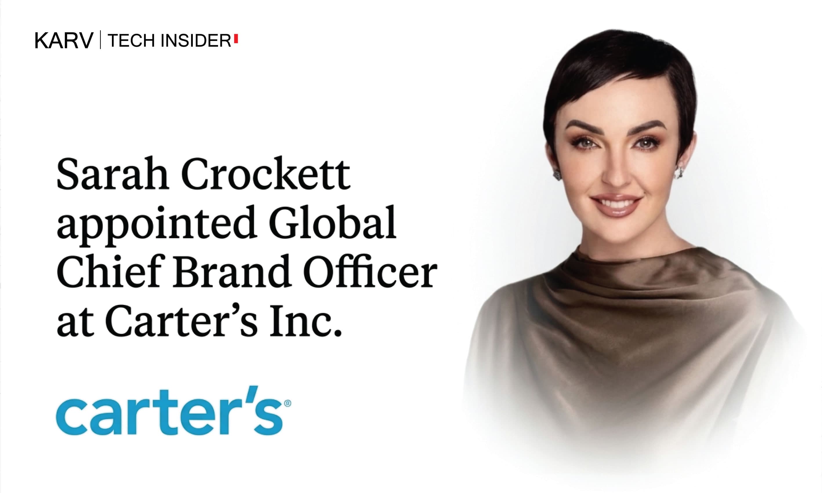 Sarah Crockett appointed Global Chief Brand Officer at Carter’s Inc.