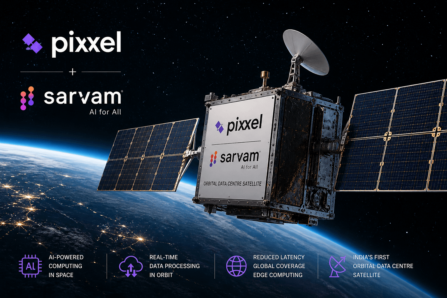 Pixxel and Sarvam Partner to Build India’s First Orbital Data Centre Satellite
