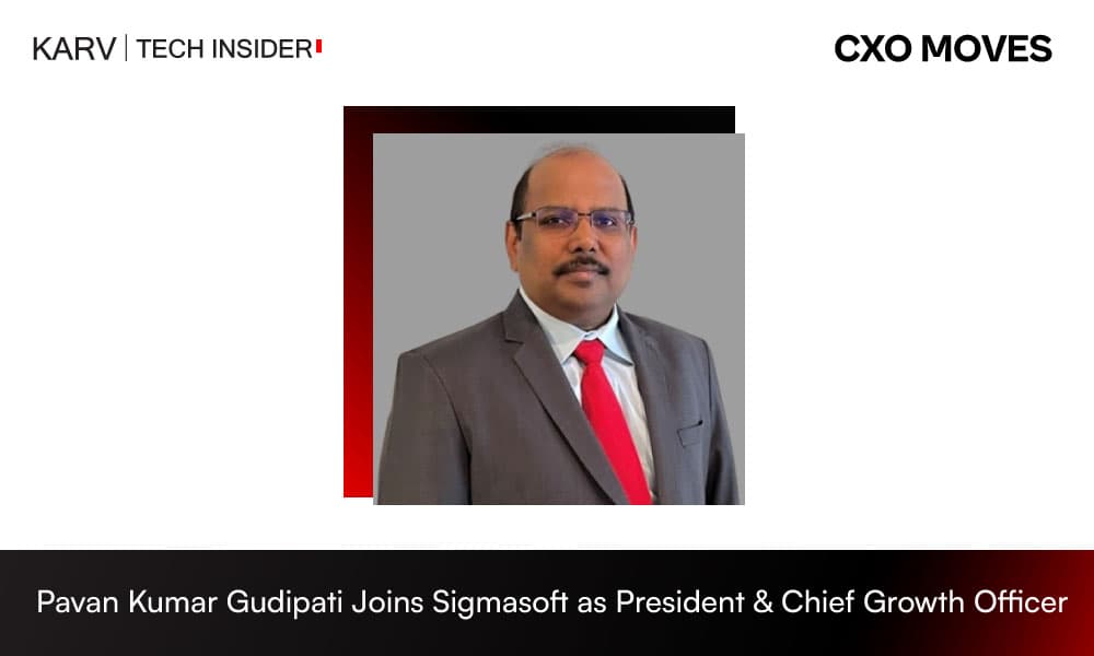 Pavan Kumar Gudipati Joins Sigmasoft as President & Chief Growth Officer