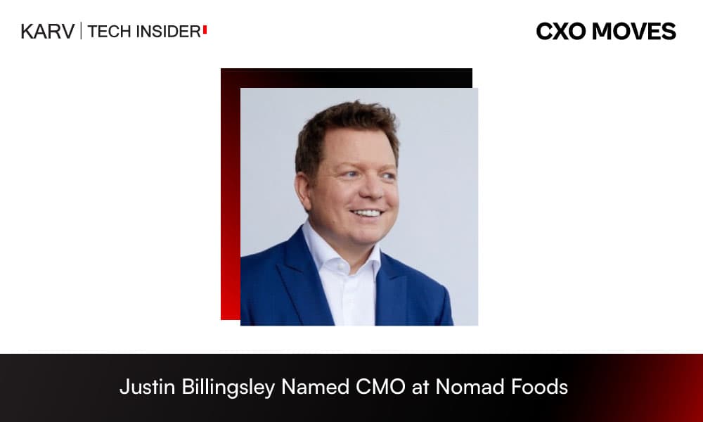 Justin Billingsley Appointed Chief Marketing Officer at Nomad Foods