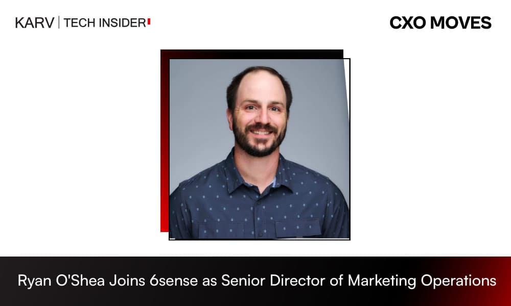 Ryan O'Shea Joins 6sense as Senior Director of Marketing Operations