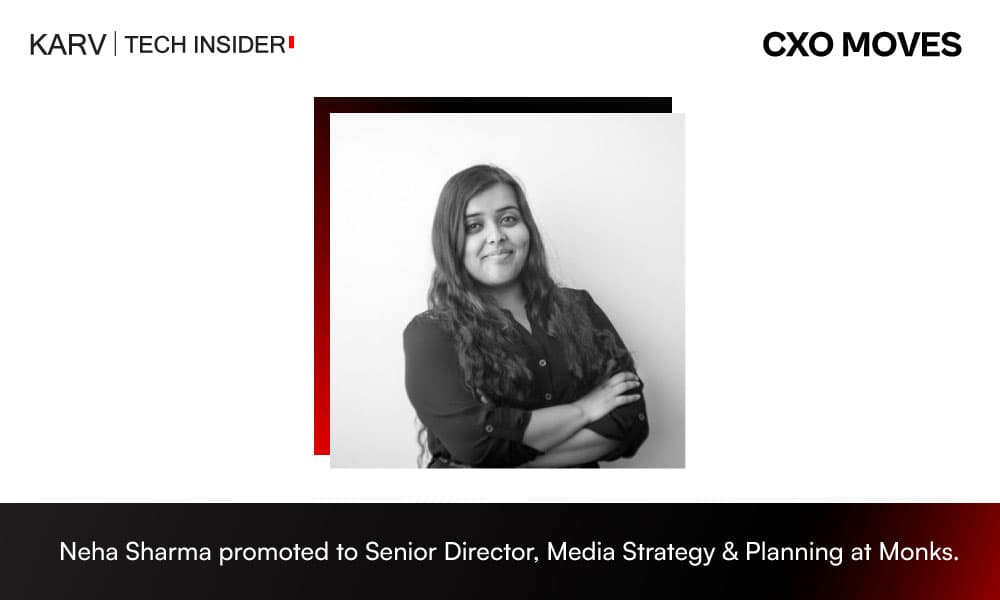 Neha Sharma Elevated to Senior Director, Media Strategy & Planning at Monks