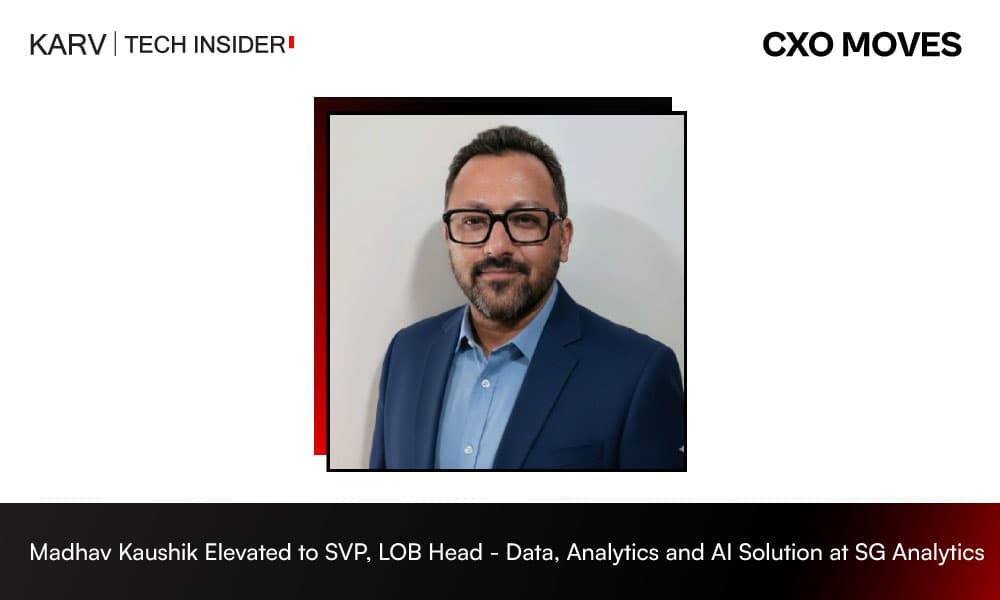 Madhav Kaushik Elevated to SVP, LOB Head - Data, Analytics and AI Solution at SG Analytics