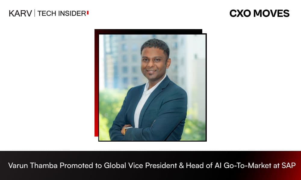 Varun Thamba Promoted to Global Vice President & Head of AI Go-To-Market at SAP - Leadership & Strategy news